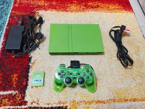 Ps2 slim 70004 verde custom - 70004,