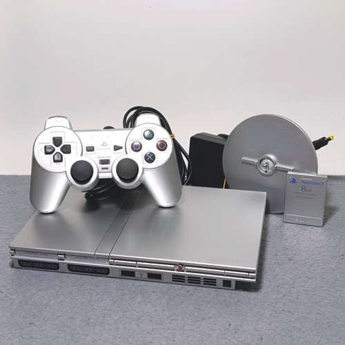 Playstation ps2 slim silver - playstation,