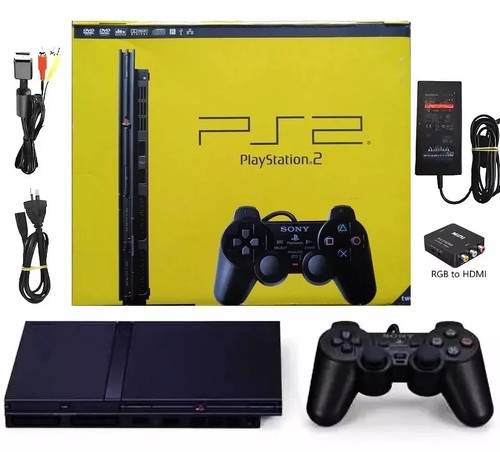 Sony ps2 slim console - sony, slim,