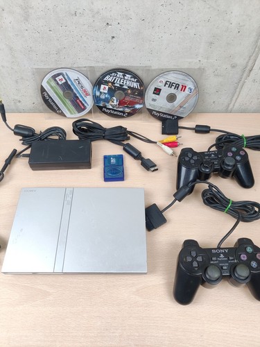 Console playstation ps2 slim - console,
