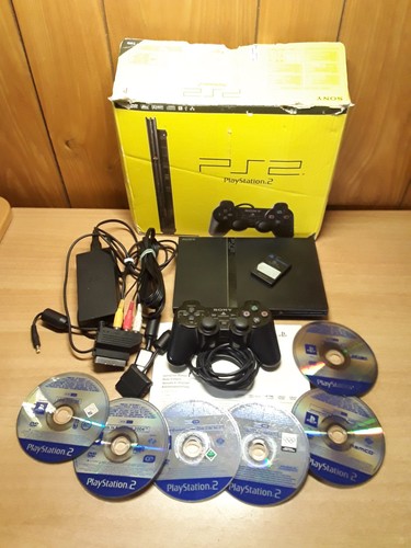 Console ps2 slim scph 75004 - console,